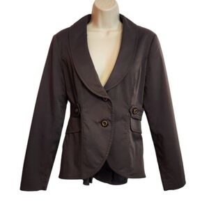 CAbi Work It Tailored Blazer Jacket Grey Size 6